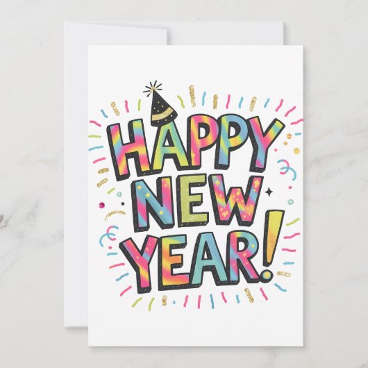 Gelukkig Nieuwjaar 2025 🎆 Vuurwerk Extravaganza! Feestdagenkaart (Voorkant)