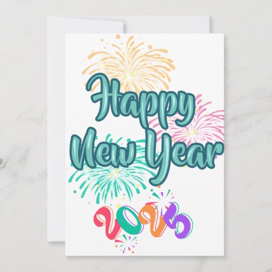 Gelukkig Nieuwjaar 2025 🎆 Vuurwerk Extravaganza! Feestdagenkaart (Voorkant)