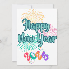 Gelukkig Nieuwjaar 2025 🎆 Vuurwerk Extravaganza! Feestdagenkaart