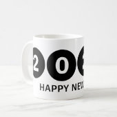 Gelukkig Nieuwjaar 2025 🎆 Vuurwerk Extravaganza! Koffiemok (Voorkant links)