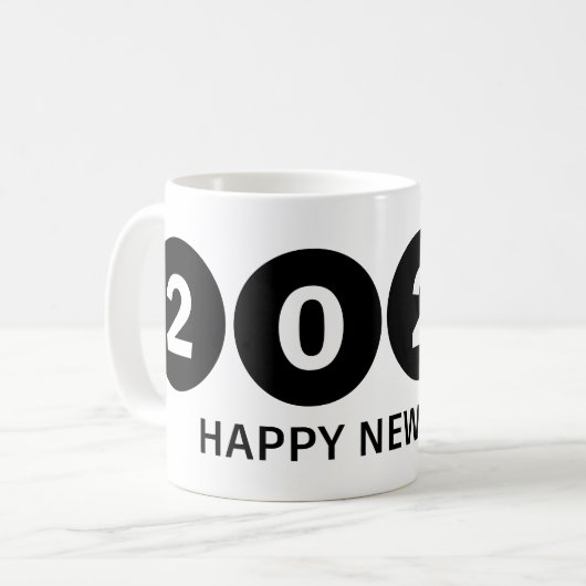 Gelukkig Nieuwjaar 2025 🎆 Vuurwerk Extravaganza! Koffiemok (Voorkant links)