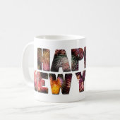 Gelukkig Nieuwjaar 2025 🎆 Vuurwerk Extravaganza! Koffiemok (Voorkant links)