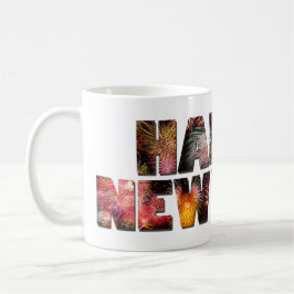 Gelukkig Nieuwjaar 2025 🎆 Vuurwerk Extravaganza! Koffiemok