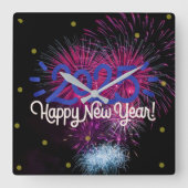 Gelukkig Nieuwjaar 2025 wandklok (Voorkant)