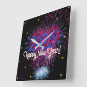 Gelukkig Nieuwjaar 2025 wandklok (Hoek)