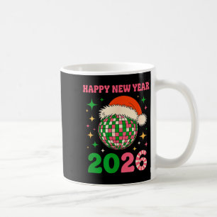Gelukkig Nieuwjaar 2026-2026 - Disco Bal Koffiemok