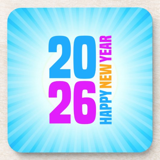 Gelukkig Nieuwjaar 2026-34568 Bier Onderzetter (Voorkant)