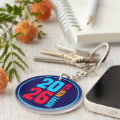 Gelukkig Nieuwjaar 2026-34568 Sleutelhanger (Voorkant Rechts)