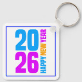 Gelukkig Nieuwjaar 2026-34568 T-shirt Sleutelhanger (Achterkant)