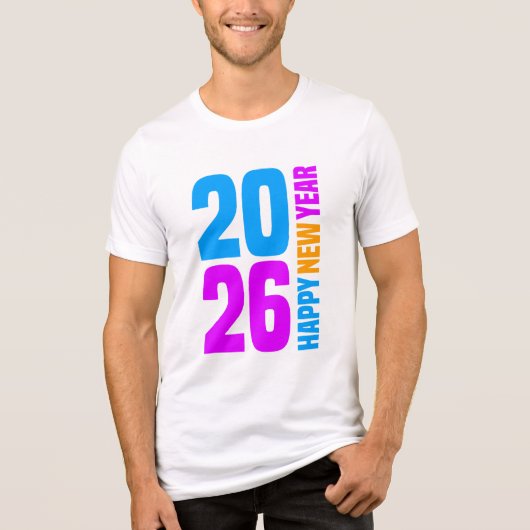 Gelukkig Nieuwjaar 2026-34568 Tri-Blend Shirt (Voorkant)