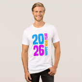 Gelukkig Nieuwjaar 2026-34568 Tri-Blend Shirt (Voorkant volledig)