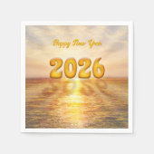 Gelukkig Nieuwjaar 2026 (aanpasbare tekst) Servet (Voorkant)