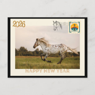 Gelukkig Nieuwjaar 2026 Ansichtkaart Briefkaart