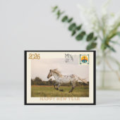 Gelukkig Nieuwjaar 2026 Ansichtkaart Briefkaart (Staand voorkant)