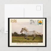 Gelukkig Nieuwjaar 2026 Ansichtkaart Briefkaart (Voorkant / Achterkant)