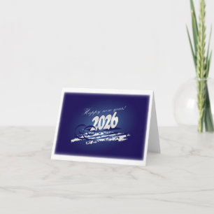 Gelukkig nieuwjaar 2026 bedankkaart