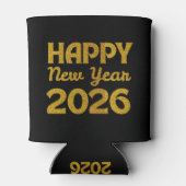 Gelukkig nieuwjaar 2026 blikjeskoeler (Achterkant)
