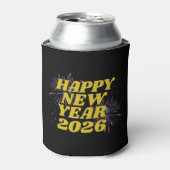 Gelukkig nieuwjaar 2026 blikjeskoeler (Blikje Voorkant)