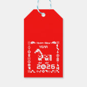 Gelukkig nieuwjaar 2026 cadeaulabel (Achterkant)