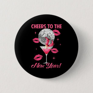 Gelukkig Nieuwjaar 2026 Champagne Gelukkig Nieuwja Ronde Button 5,7 Cm