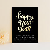 GELUKKIG NIEUWJAAR 2026 Custom Business Gold Folie Feestdagenkaart