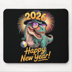 Gelukkig Nieuwjaar 2026 Dinosaur Grappige T-rex T- Muismat