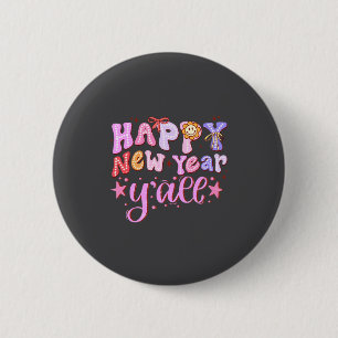 Gelukkig Nieuwjaar 2026 Feest Countdown Nieuwjaar Ronde Button 5,7 Cm