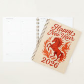 Gelukkig Nieuwjaar 2026 Fiery Horse Planner (Display)