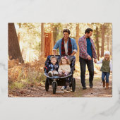 GELUKKIG NIEUWJAAR 2026 GOLD FIREWORKS FOTO TERUG FOLIE FEESTDAGENKAART (Achterkant)