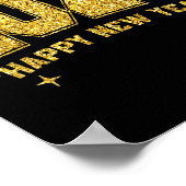 Gelukkig Nieuwjaar 2026 Gold Party Eve Family Xmas Poster (Hoek)