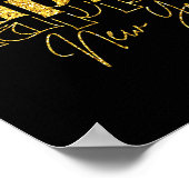 Gelukkig Nieuwjaar 2026 Gold Party Eve Family Xmas Poster (Hoek)