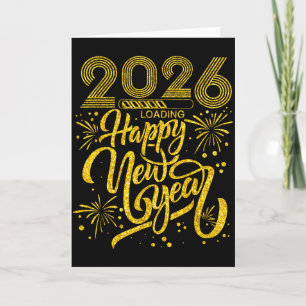 Gelukkig Nieuwjaar 2026 Grappig Oud en Nieuw Feest Kaart