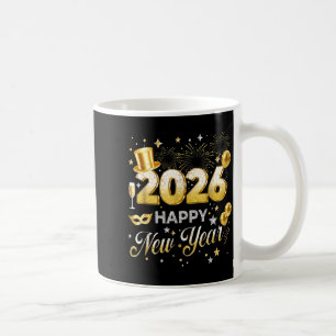 Gelukkig Nieuwjaar 2026 Grappig Oud en Nieuw Feest Koffiemok