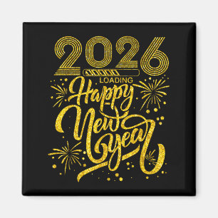 Gelukkig Nieuwjaar 2026 Grappig Oud en Nieuw Feest Magneet