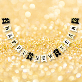 Gelukkig Nieuwjaar 2026 Home Kantoor Shop Party De Vlaggetjes