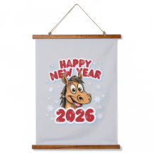 Gelukkig Nieuwjaar 2026: Jaar van het Paard Mascot
