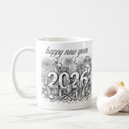 gelukkig nieuwjaar 2026 koffiemok