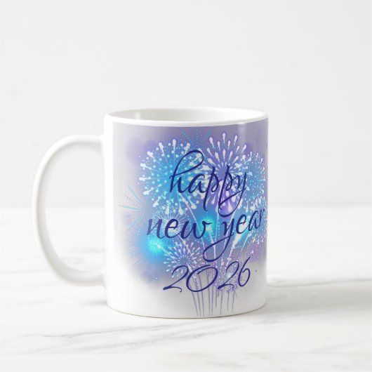 gelukkig nieuwjaar 2026 koffiemok (Links)