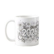 gelukkig nieuwjaar 2026 koffiemok