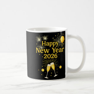 Gelukkig nieuwjaar 2026 koffiemok