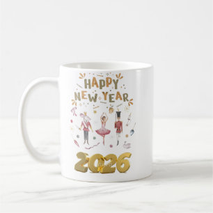 gelukkig nieuwjaar 2026 koffiemok