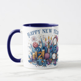 gelukkig nieuwjaar 2026 koffiemok mok
