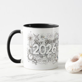 gelukkig nieuwjaar 2026 koffiemok mok