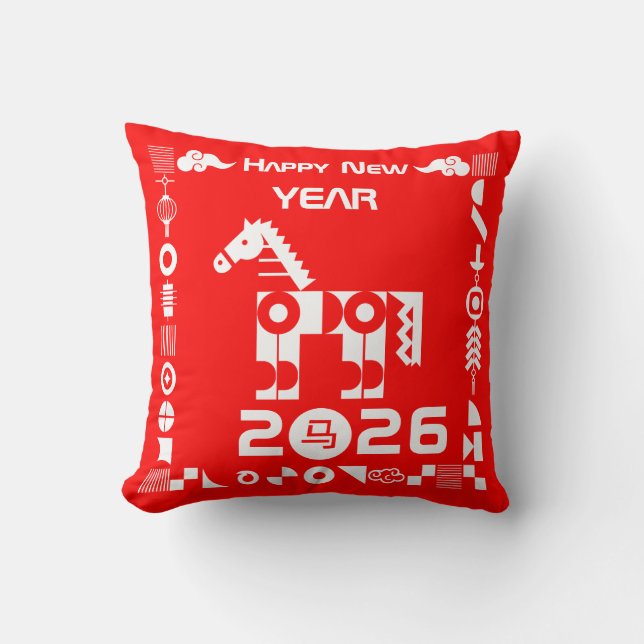 Gelukkig nieuwjaar 2026 kussen (Voorkant)