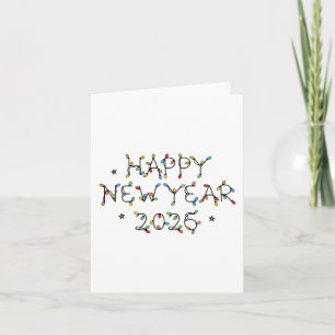 Gelukkig Nieuwjaar 2026 Minimalistisch ontwerp Feestdagen Kaart