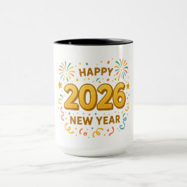 Gelukkig Nieuwjaar 2026 Mok