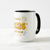 Gelukkig Nieuwjaar 2026 Mok (Voorkant rechts)