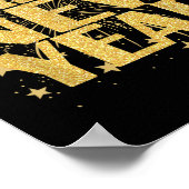 Gelukkig Nieuwjaar 2026 New Years Eve Party Countd Poster (Hoek)