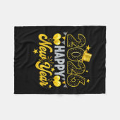 Gelukkig Nieuwjaar 2026 Nieuwjaarsfeest Fleece Deken (Voorkant (Horizontaal))