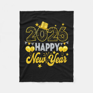 Gelukkig Nieuwjaar 2026 Nieuwjaarsfeest Fleece Deken